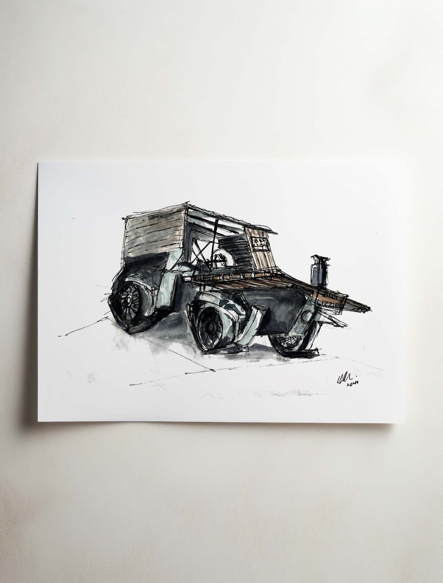 Big Lizzie - Original Art