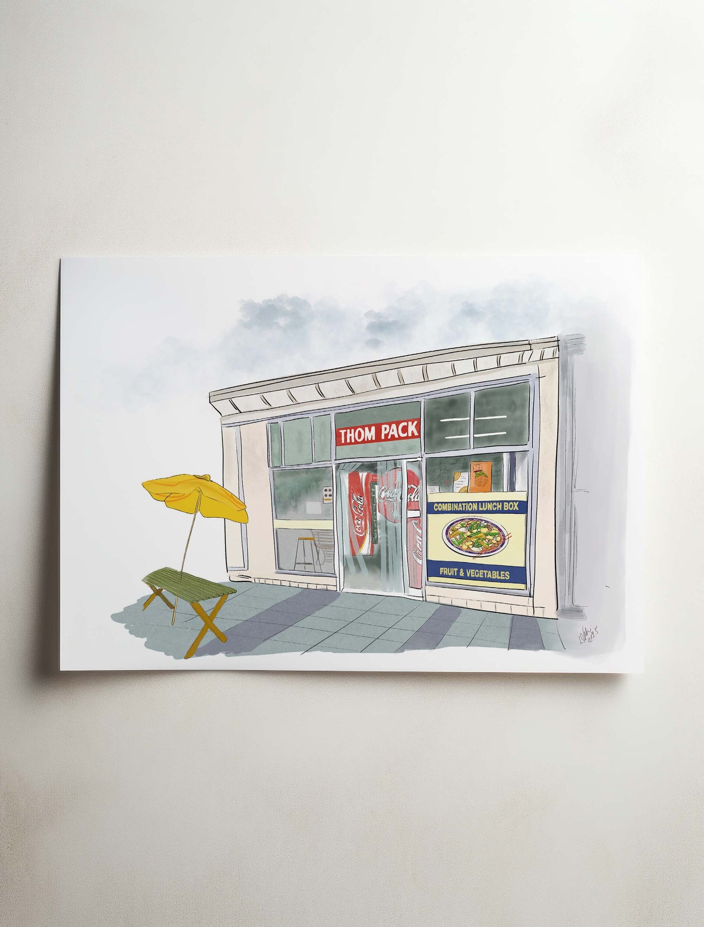 Tom Packs Takeaway, Mildura - Prints