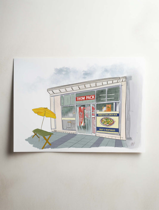 Tom Packs Takeaway, Mildura - Prints